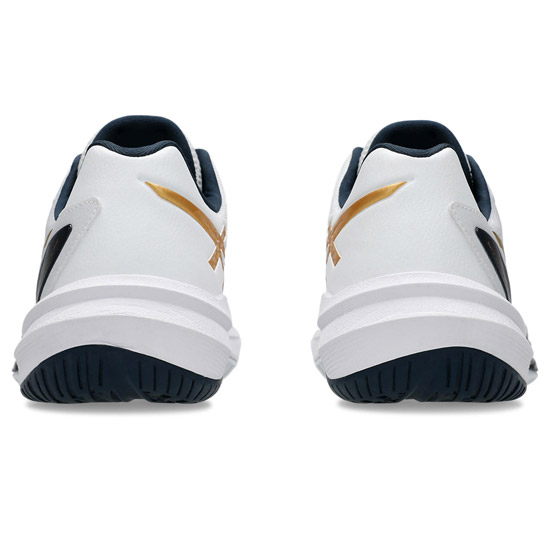 Asics Sky Elite FF 3 Womens Court Shoes (White/Pure Gold)