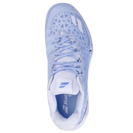 Babolat Shadow 4 Womens Court Shoes (Snow/Blue)