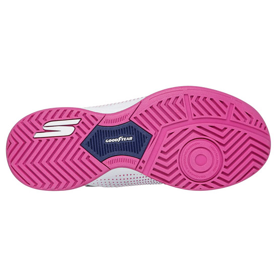 Skechers Relaxed Fit Slip Ins: Viper Womens Court Shoes (White/Navy/Pink)