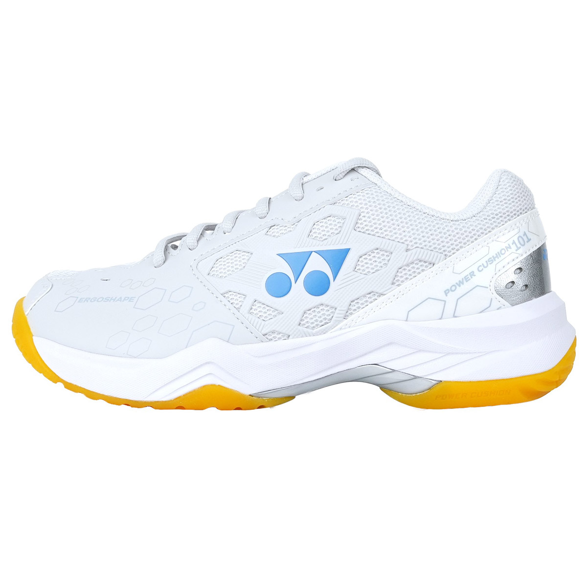 Yonex Power Cushion 101 Badminton Shoes (Ice Gray-White)