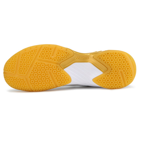 Yonex Power Cushion 101 Badminton Shoes (White-Gold)