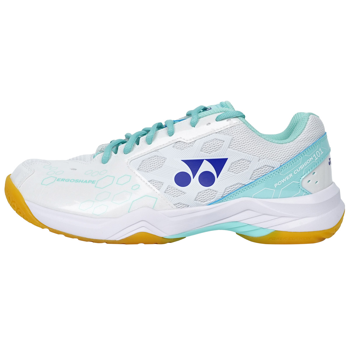Yonex Power Cushion 101 Womens Badminton Shoes (White-Mint)