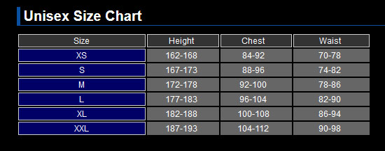 Yonex Mens Clothing Size Guide