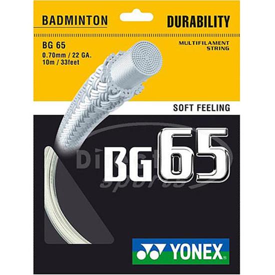 Yonex BG 65 Badminton String (10m Set) White