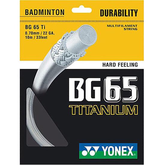Yonex BG 65 Ti Badminton String (10m Set) White